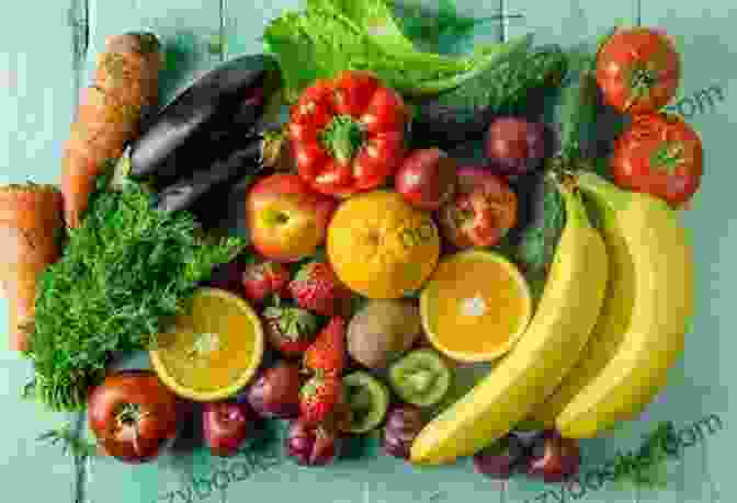 A Plate Of Fresh Fruits, Vegetables, And Whole Grains. The Heart Manual: My Scientific Advice For Eating Better Feeling Better And Living A Stress Free Life Now