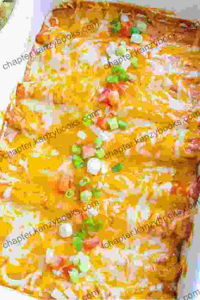 A Sizzling Platter Of Enchiladas, Topped With Melted Cheese And Fresh Cilantro Mexican Cookbook: 150 Recipes For Enchiladas Carnitas And More