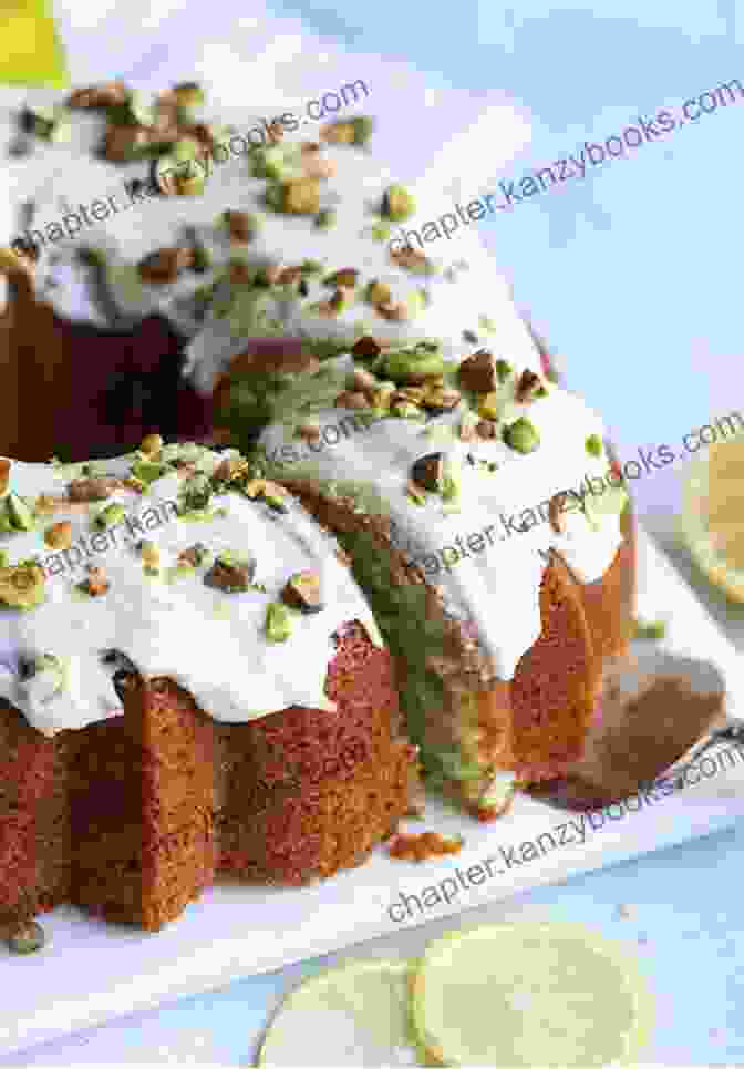 A Tantalizing Pistachio Bundt Cake, Adorned With A Delightful Glaze And Sprinkled With Chopped Pistachios Hello 350 Pistachio Recipes: Best Pistachio Cookbook Ever For Beginners Bundt Cake Recipe Chocolate Truffle Layer Cake Recipe Easy Cheesecake Homemade Salad Dressing Recipe 1