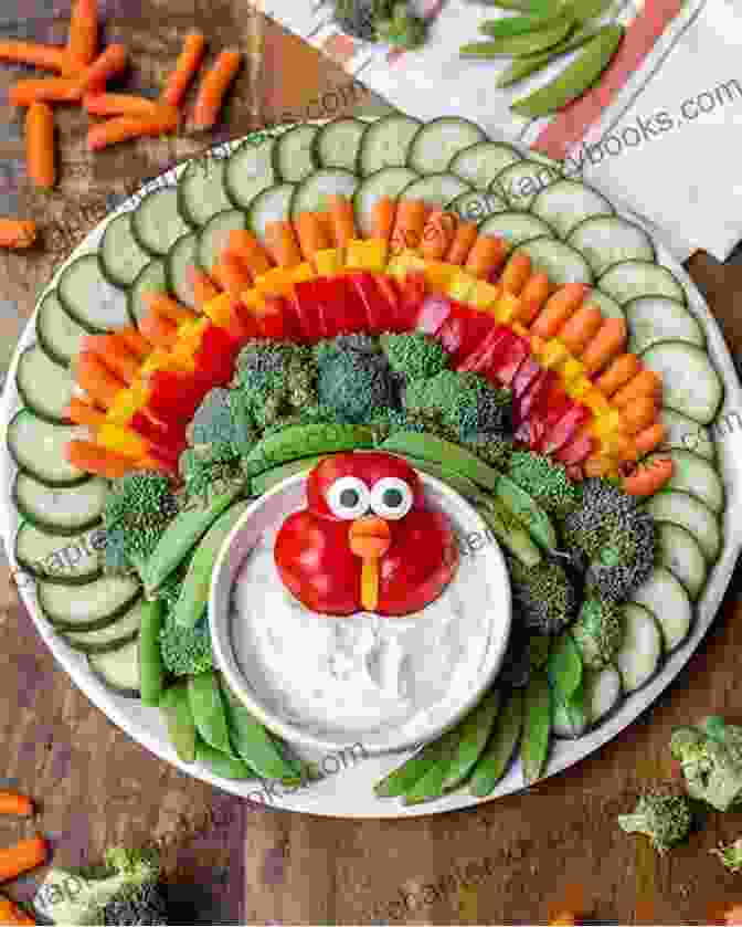 A Vibrant And Flavorful Thanksgiving Dip Surrounded By Colorful Autumn Leaves 123 Holiday Event Dip Recipes: Home Cooking Made Easy With Holiday Event Dip Cookbook