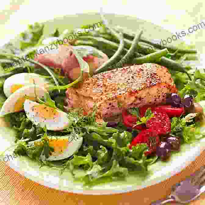 A Vibrant Spread Of Heart Healthy Dishes, Including Grilled Salmon, Leafy Greens, And Colorful Vegetables. Dash Diet Cookbook: 365 Days Of Quick And Easy Heart Healthy Recipes To Lower Your Blood Pressure Lose Weight Beginners Edition With 27 Day Meal Plan