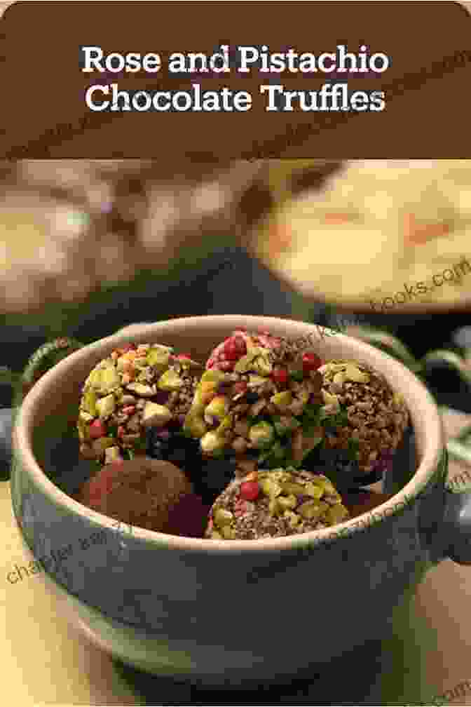 An Assortment Of Pistachio Infused Chocolate Truffles, Delicately Placed On A Bed Of Cocoa Powder Hello 350 Pistachio Recipes: Best Pistachio Cookbook Ever For Beginners Bundt Cake Recipe Chocolate Truffle Layer Cake Recipe Easy Cheesecake Homemade Salad Dressing Recipe 1