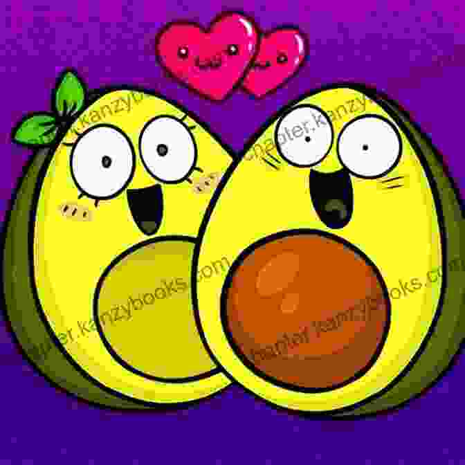 Cover Of The Live Avocado Couple Comic Book, Featuring Two Smiling Avocados With Hearts In Their Eyes Live Avocado Couple Comic Book: Cupid Saves Relationships Crazy Love Stories (Chap 1)